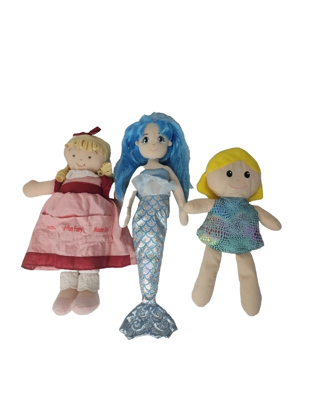 Plush Dolls Pocket Clara Sugar Plum Aurora Mermaid Blue Greenbriar Blonde Lot